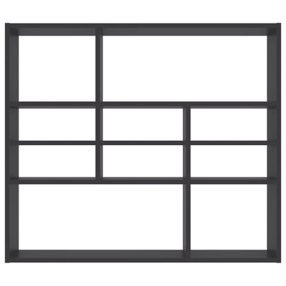 Wall Shelf Grey 90x16x78 cm Chipboard