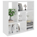 Wall Shelf High Gloss White 45.1x16x45.1 cm Chipboard