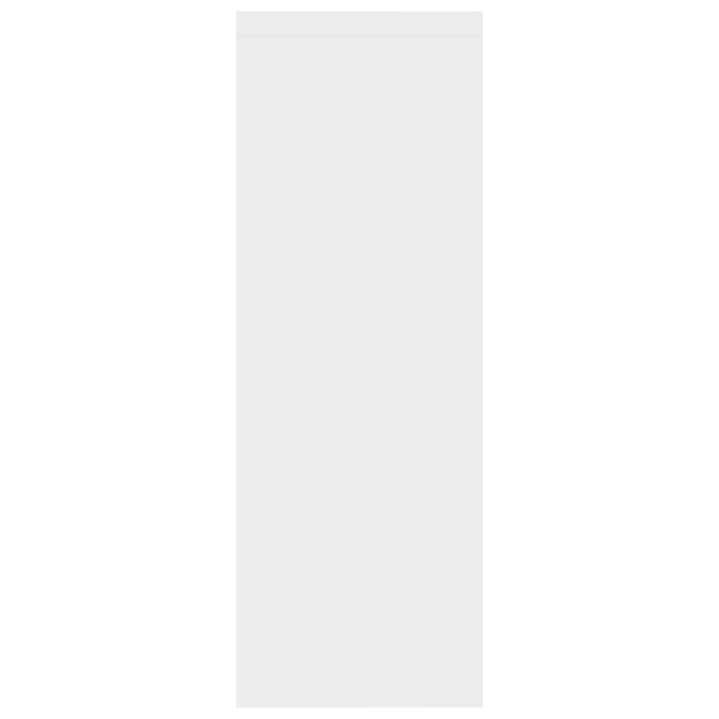 Wall Shelf High Gloss White 45.1x16x45.1 cm Chipboard