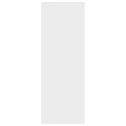 Wall Shelf High Gloss White 45.1x16x45.1 cm Chipboard