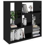 Wall Shelf High Gloss Black 45.1x16x45.1 cm Chipboard