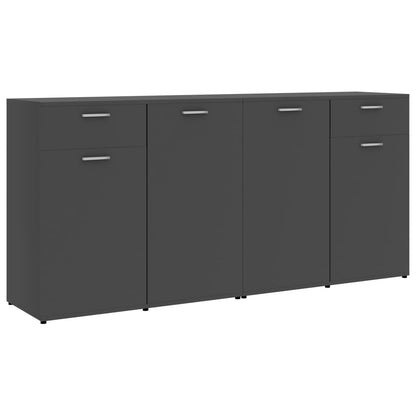 Sideboard Grey 160x36x75 cm Chipboard