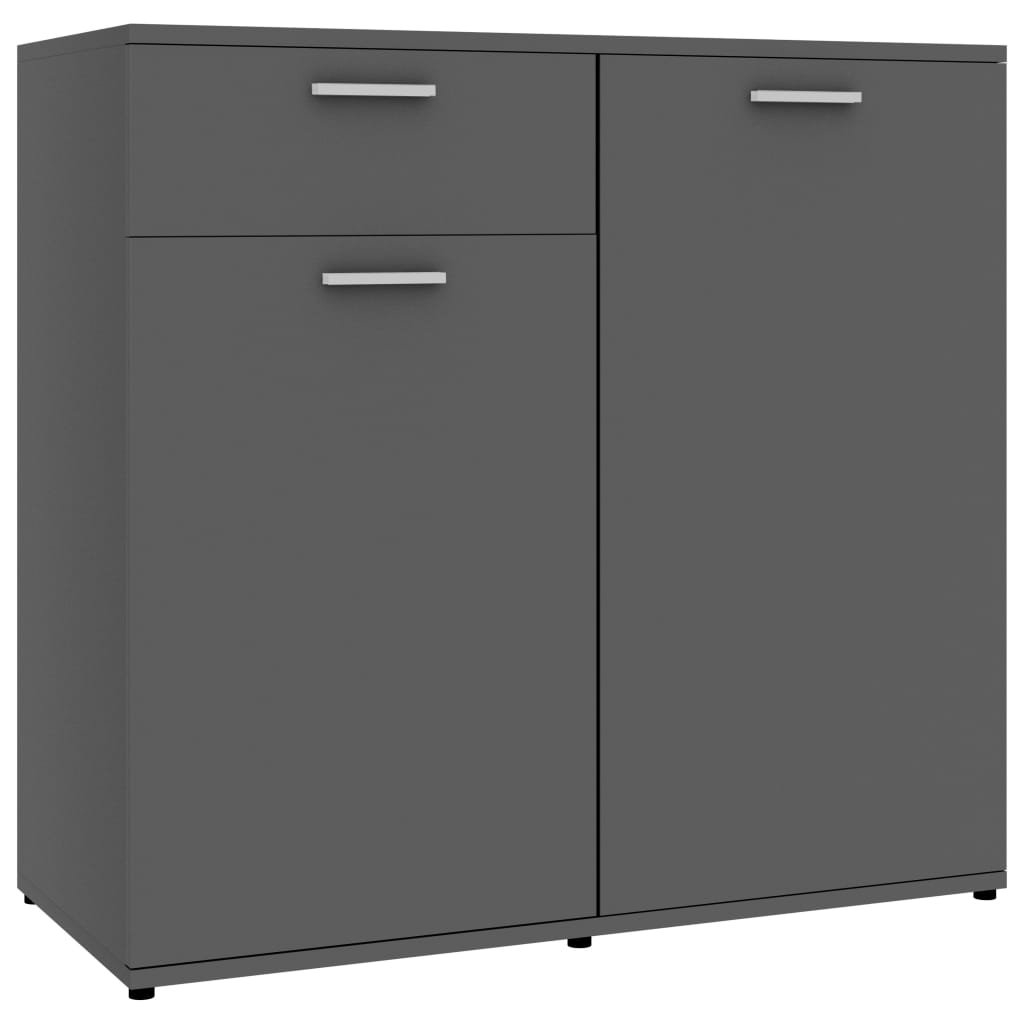 Sideboard Grey 160x36x75 cm Chipboard