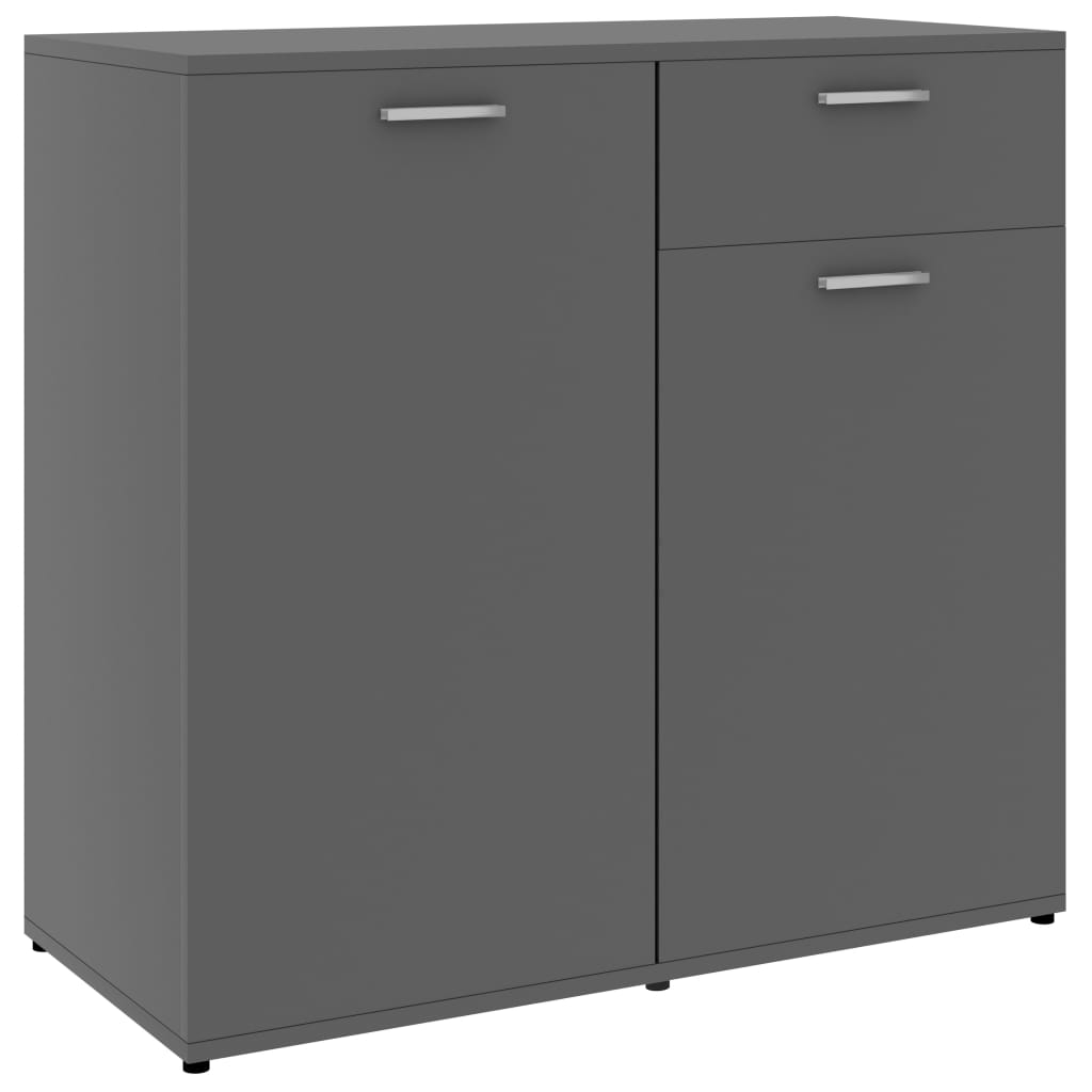 Sideboard Grey 160x36x75 cm Chipboard