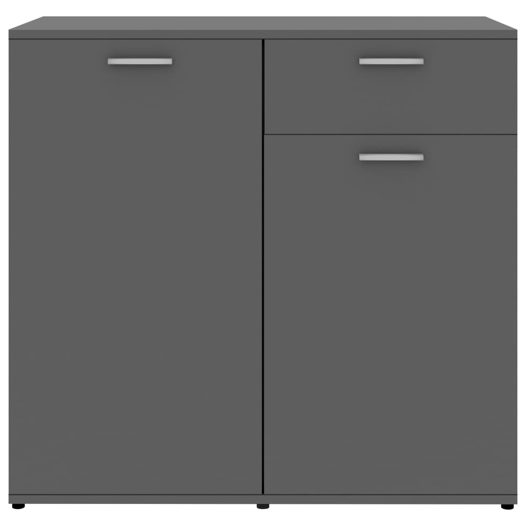 Sideboard Grey 160x36x75 cm Chipboard