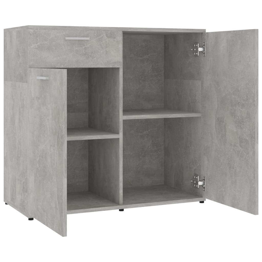 Sideboard Concerte Grey 160x36x75 cm Chipboard