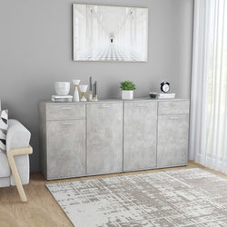 Sideboard Concerte Grey 160x36x75 cm Chipboard