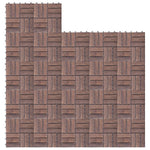 Decking Tiles 22 pcs 30x30 cm Solid Reclaimed Wood