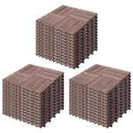 Decking Tiles 33 pcs 30x30 cm Solid Reclaimed Wood