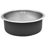 Kitchen Sink with Overflow Hole Stainless Steel