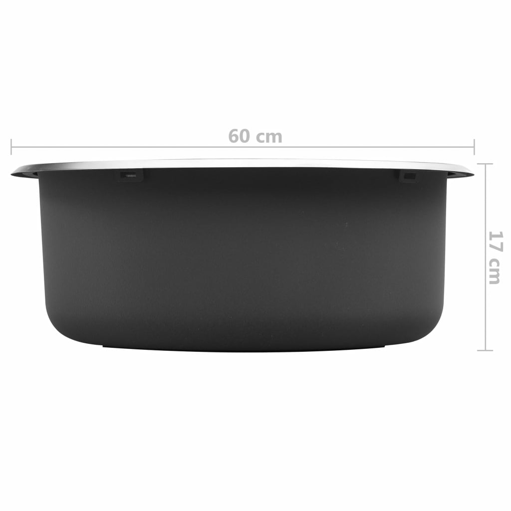 Kitchen Sink with Overflow Hole Stainless Steel