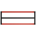 Black and Red Metal Work Bench
