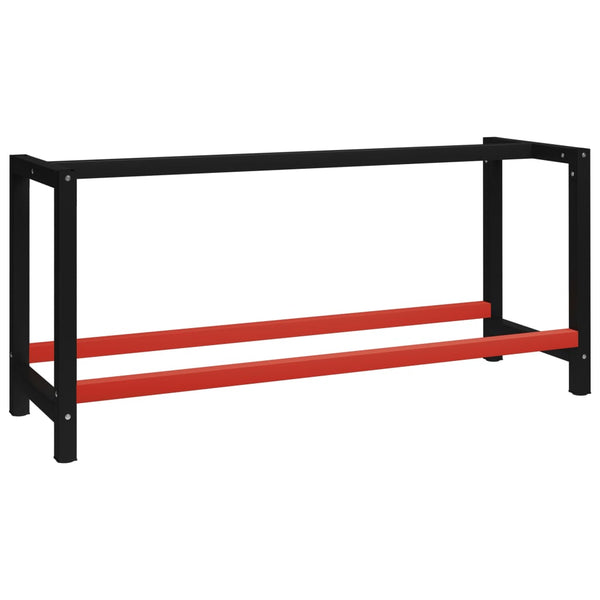  Black and Red, Metal Work Bench