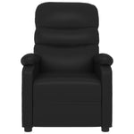 Massage Chair Faux Leather Black