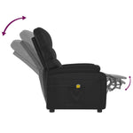 Massage Chair Faux Leather Black