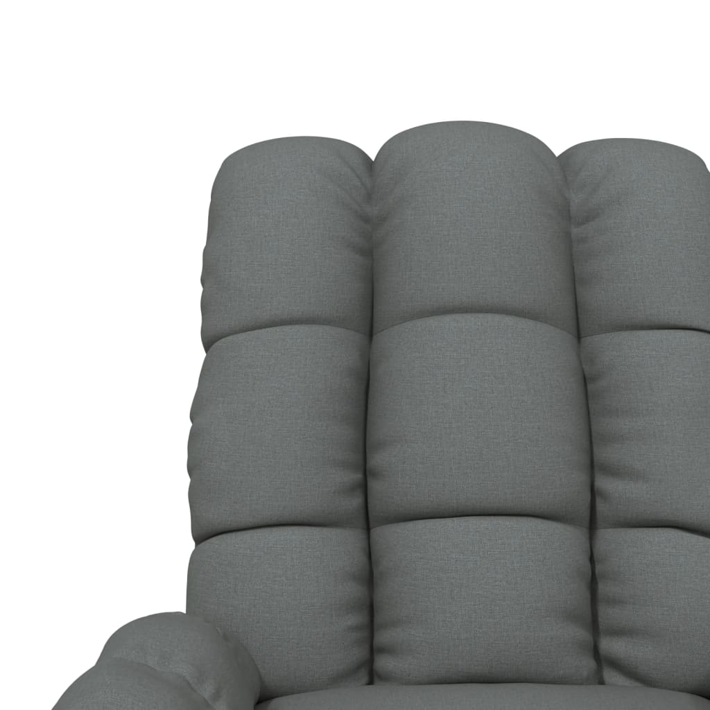 Massage Chair Light Grey Fabric