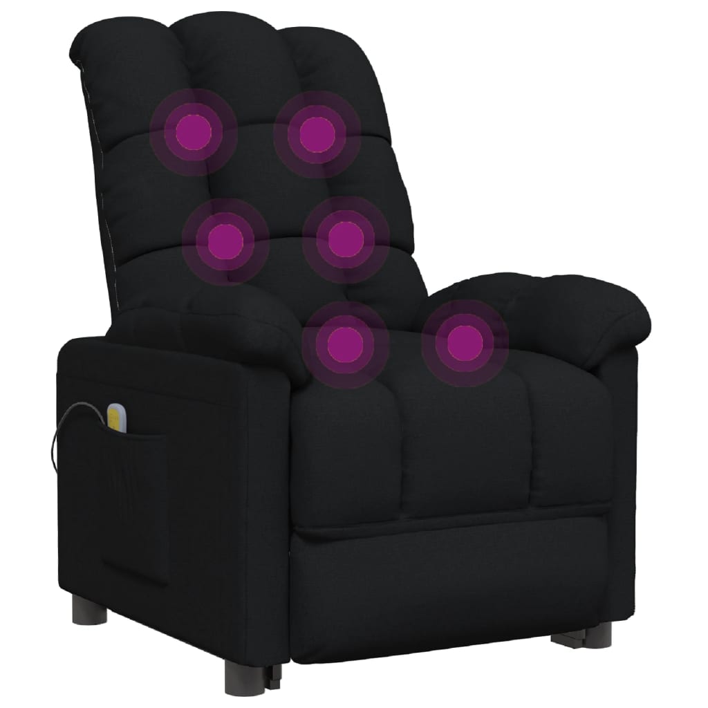 Massage Chair Light Grey Fabric