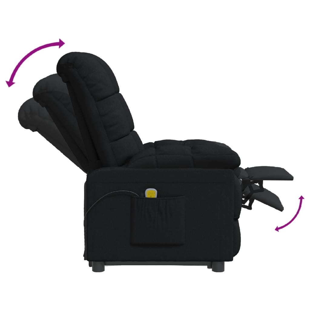 Massage Chair Light Grey Fabric