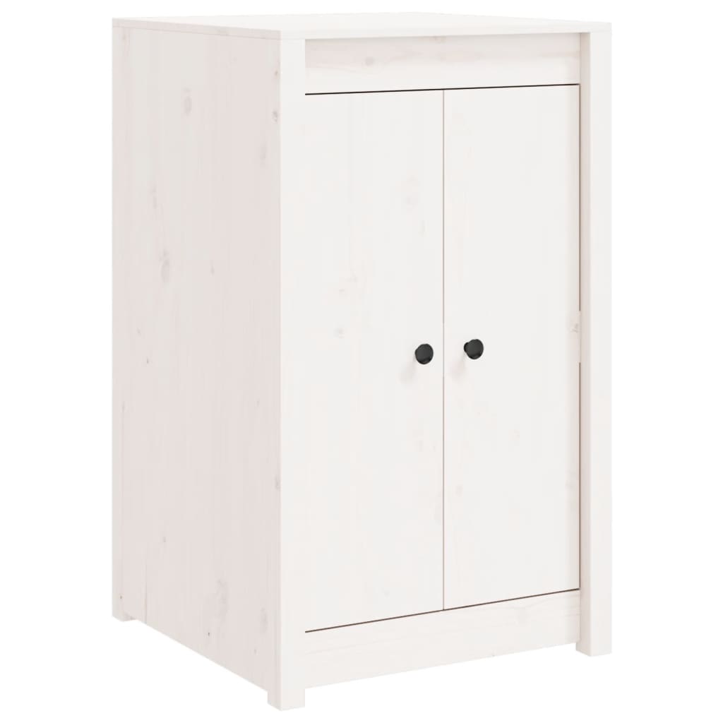 Outdoor Kitchen Cabinet Solid Wood Pine White/Brown