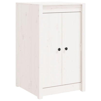 Outdoor Kitchen Cabinet Solid Wood Pine White/Brown