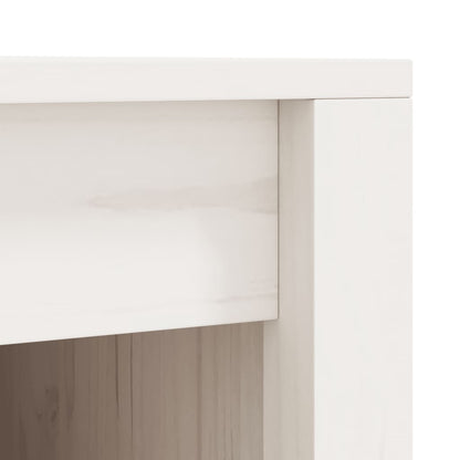 Outdoor Kitchen Cabinet Solid Wood Pine White/Brown