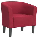 Tub Chair Wine Red/Grey/Black/Purple Fabric