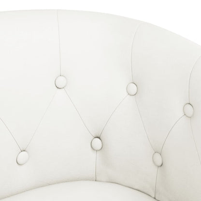 Tub Chair Brown/Black/White/Red Colour Faux Leather