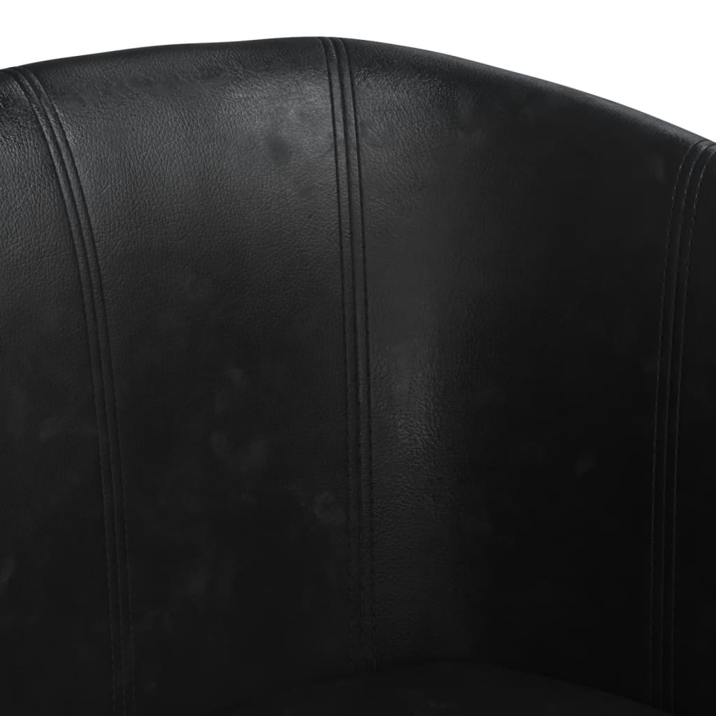 Tub Chair White/Brown/Red/Black Faux Leather