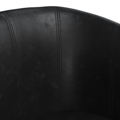 Tub Chair White/Brown/Red/Black Faux Leather