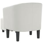 Tub Chair White/Brown/Red/Black Faux Leather