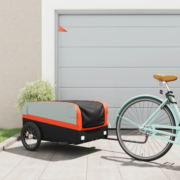  Bike Trailer Black/Orange/Red/Grey/Yellow/ 45 kg Iron