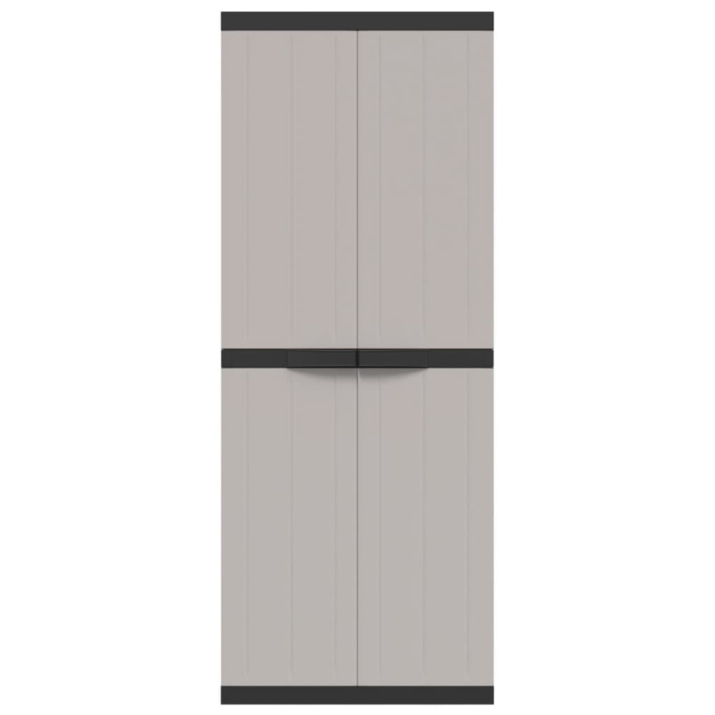 Outdoor Storage Grey and Black Cabinet