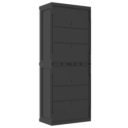 Outdoor Storage Grey and Black Cabinet