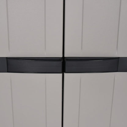 Outdoor Storage Grey and Black Cabinet