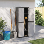 Outdoor Storage Grey and Black Cabinet