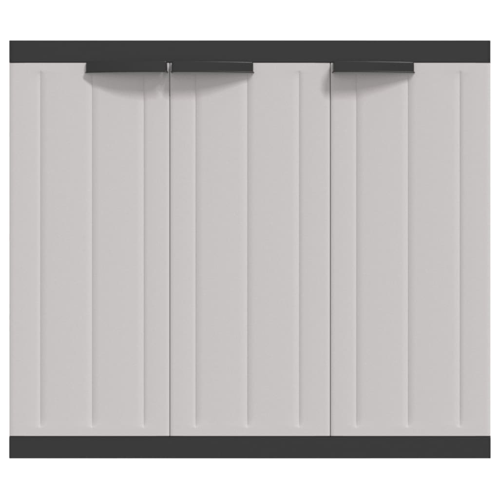 Outdoor Storage Cabinet-Grey and Black