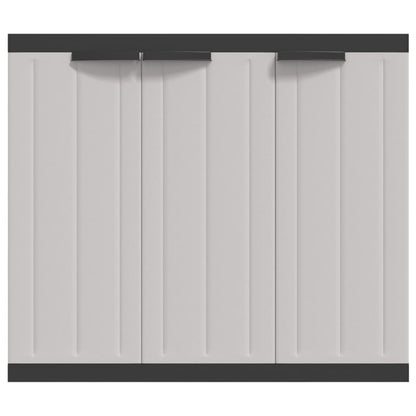 Outdoor Storage Cabinet-Grey and Black
