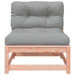 Garden Sofas Armless with Cushions 2 pcs Solid Wood Douglas