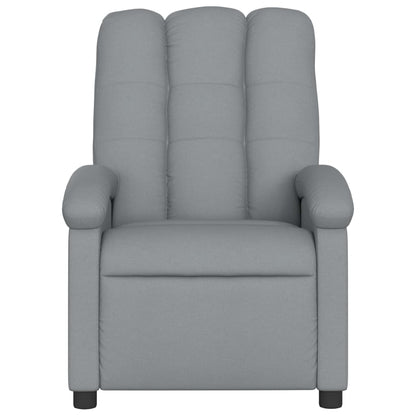 Light Grey Fabric Electric Massage Recliner Chair