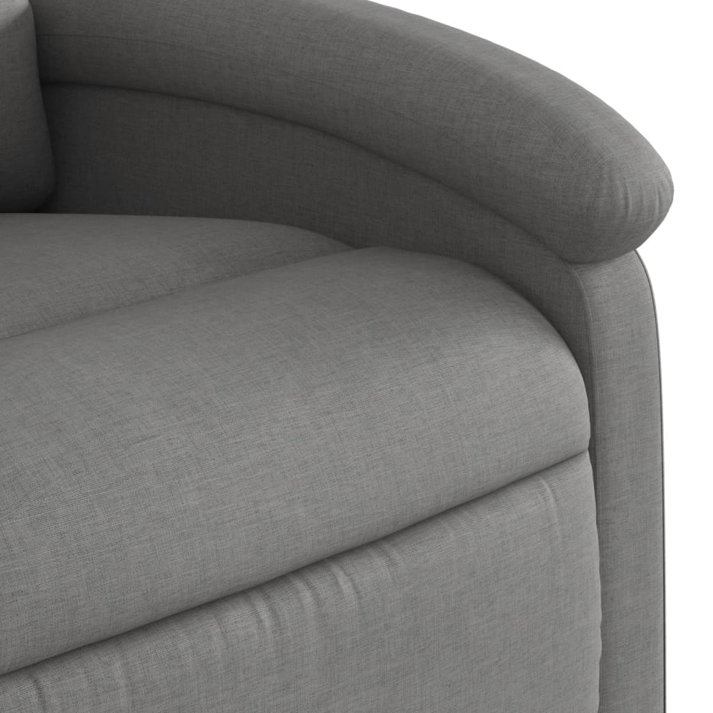 Fabric Electric Massage Recliner Chair Dark Grey