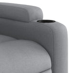 Electric Light Grey Fabric Massage Recliner Chair