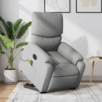 Dark Grey Electric Stand-Up Massage Recliner Chair