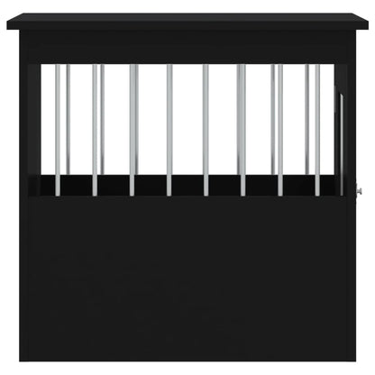 Dog Crate White/Black Engineered Wood