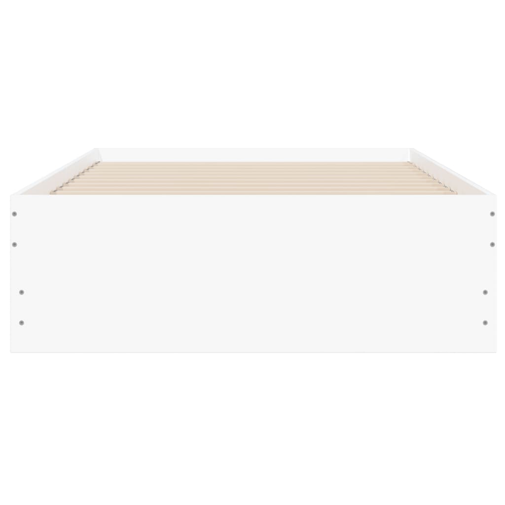 Bed Frame with Drawers-White