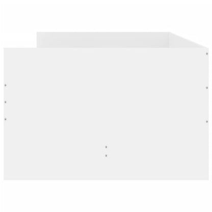 Bed Frame with Drawers-White