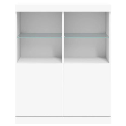 Luminous Storage Sideboard with LED Lights in White