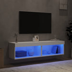 TV Cabinets with LED Lights  White