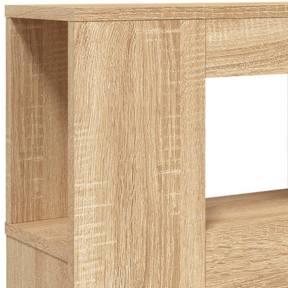 LED Headboard Sonoma Oak Engineered Wood