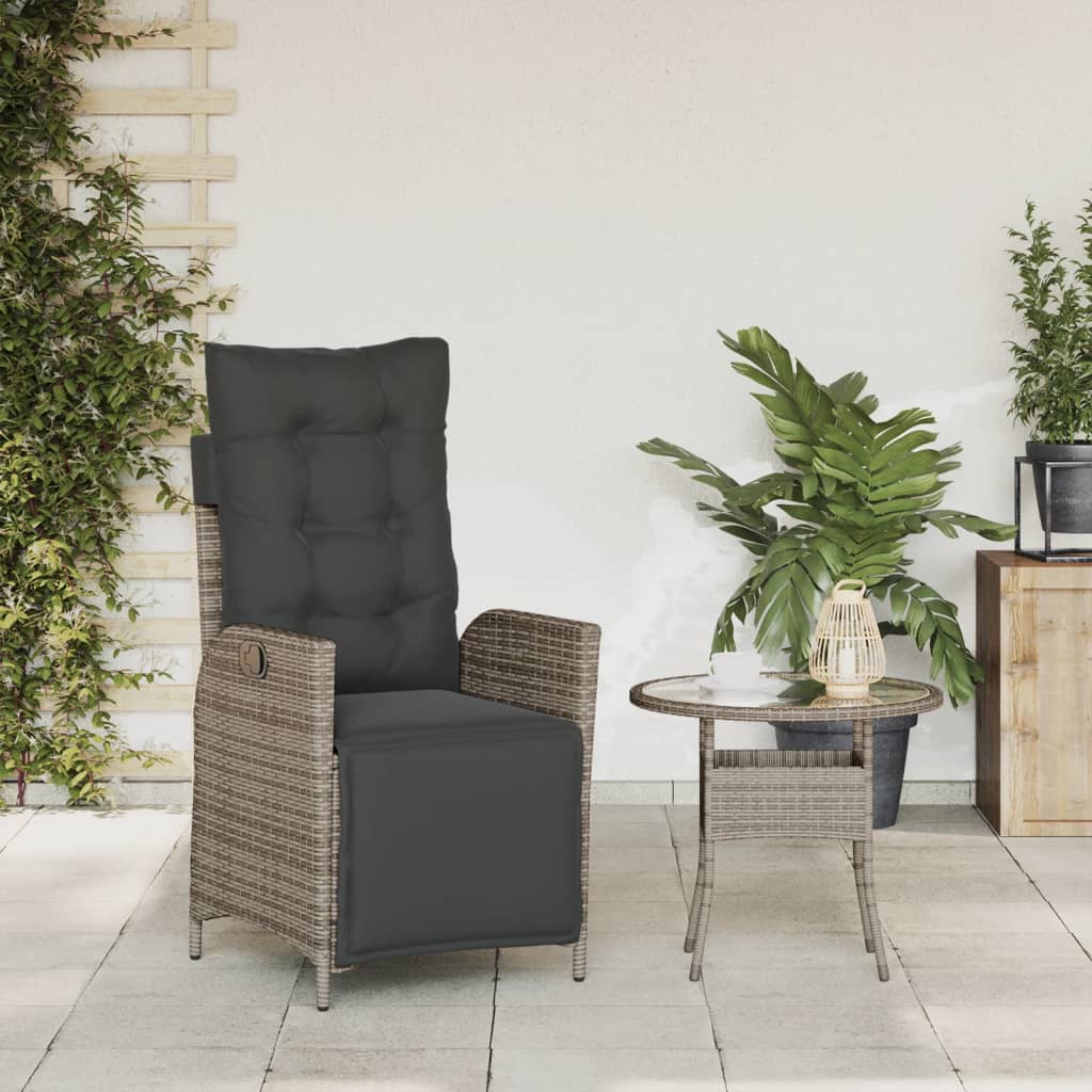 Reclining Garden Chair Poly Rattan
