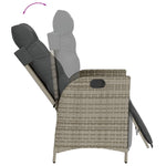 Reclining Garden Chair Poly Rattan